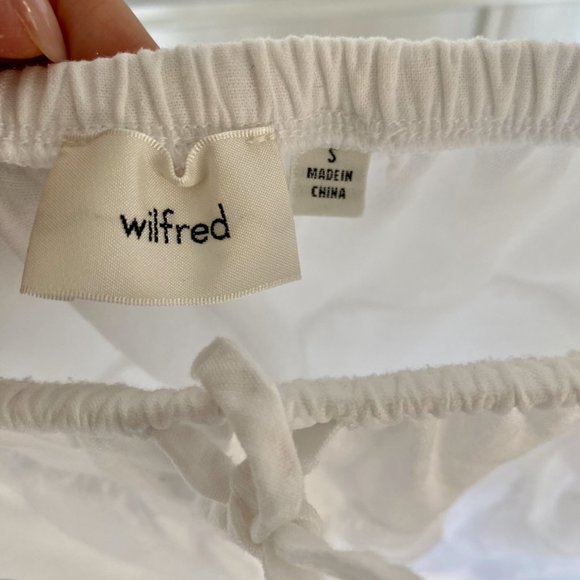 Aritzia Century Linen Skirt, Size Small, White - Picture 2 of 3